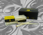 pre rolled cones in black and yellow bannacis branded box