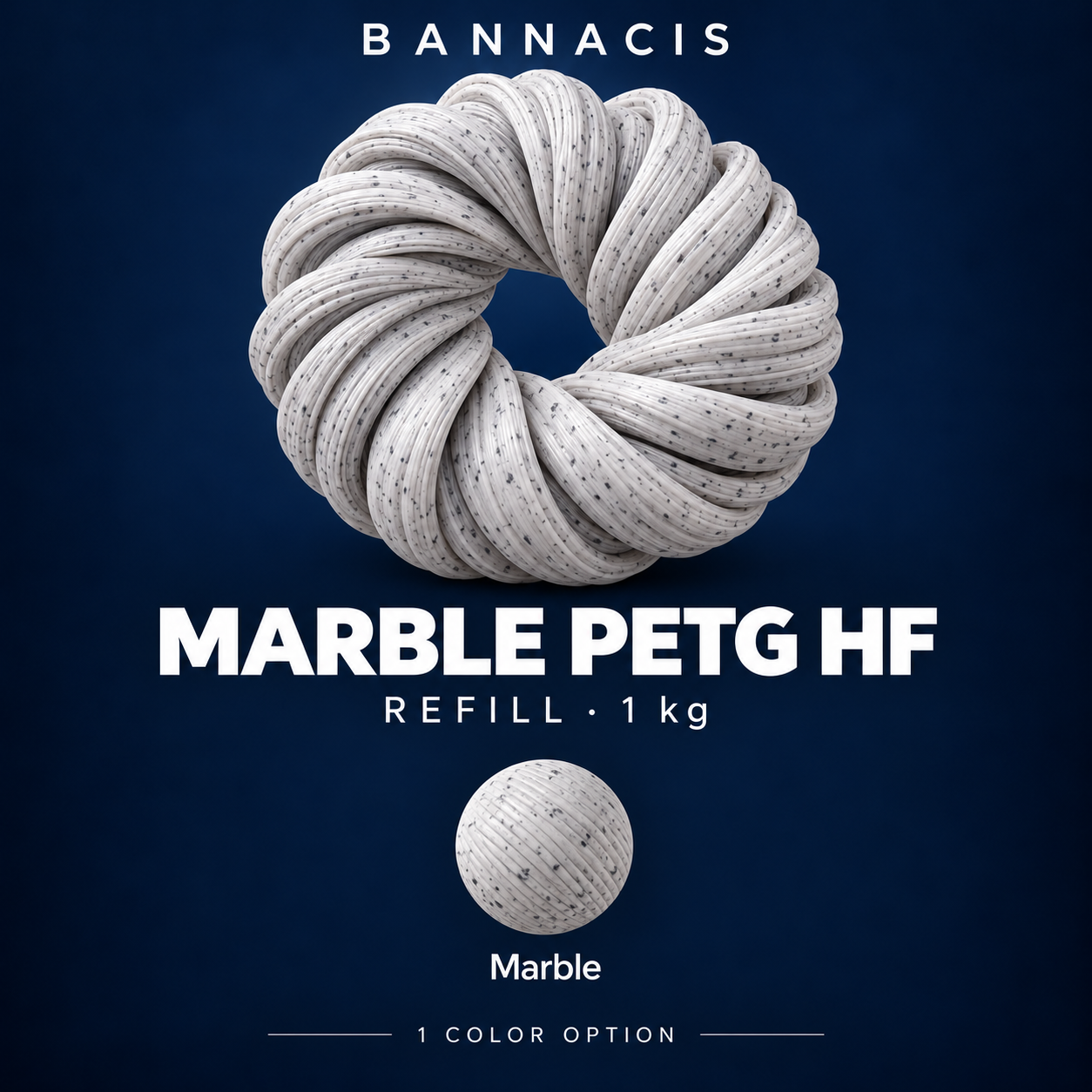 Bannacis Marble PETG HF - Refill (1 kg) — Preorder